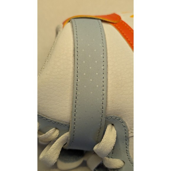 Nike AF-1  High (GS) 'Be Kind' Youth Sz 6.5 Hi-Top Sneakers Wht/Org #DC2198-100 - Picture 13 of 16